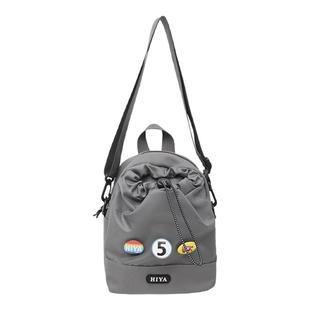 初中生斜挎包男孩可放水壶一体水杯包青少年外出小学生单肩小背包