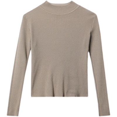 半高领打底衫女内搭修身薄款毛衣