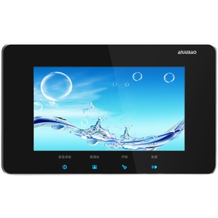 安居宝AJB-FJ11CC7寸触摸按键对讲门铃新款彩色可视网线插口别墅