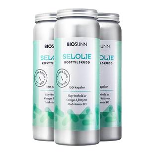 【3瓶装】BIOSUNN挪威进口海豹油软胶囊保健品心血管非深海鱼肝油