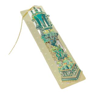 三星堆博物馆文创青铜神坛不锈钢金属直尺新款创意尺子礼物纪念品