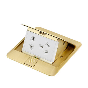 施耐德开关插座 带阻尼五孔地插 弹出式插座地面地插座全铜防水