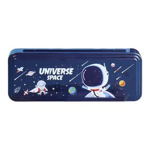 密码锁小学生文具盒铅笔盒男孩高科技新款儿童双层笔袋男生文具袋学习塑料笔盒男童学生多功能一年级