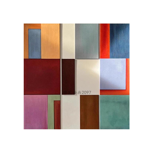 手绘油画多巴胺肌理抽象轻奢方形装饰画大幅客厅小众艺术色块挂画