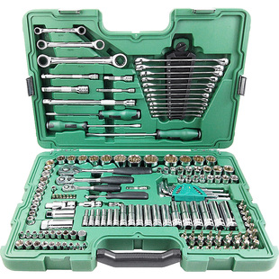 世达汽车维修工具套装150件棘轮扳手套筒组合装汽修工具专用大全