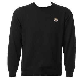 KENZO高田贤三 男士时尚刺绣虎头保暖纯羊毛毛衣 PFE65PU4803LI