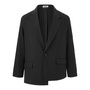PROJECTJOIN 秋冬款男士非对称羊毛休闲西服外套银泰百货 300228