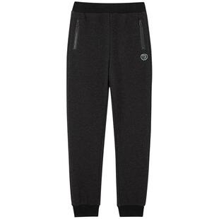 【加绒】eland kids衣恋童装女童休闲裤秋冬季撞色徽章刺绣长裤子