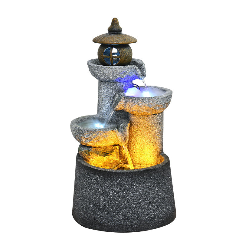 庭院茶室流水摆件中式玄关阳台