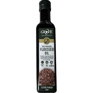 详情页领补贴 GROVE格露芙100%特级初榨亚麻籽油宝宝辅食用油进口