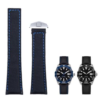 普兽真皮表带泰格豪雅竞潜卡莱拉