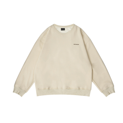 针织圆领套头休闲卫衣