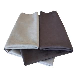 灰色翻毛麂皮绒自己做沙发套专用布料面料风衣包包内衬鹿皮绒布料