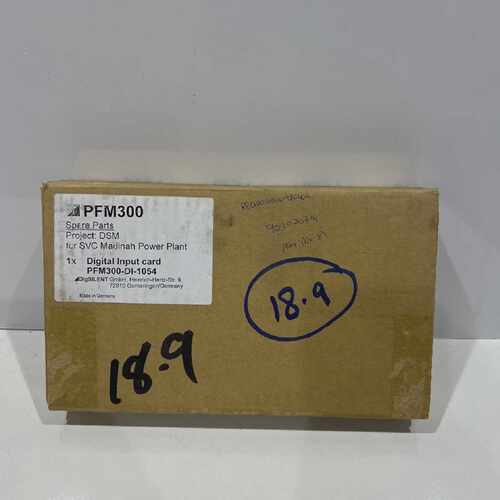 DIGSILENT PFM300 PFM300-DI-1054 Digital Input Card