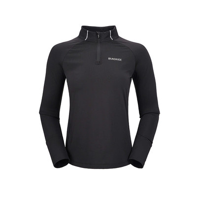 黑冰半拉链弹力速干衣