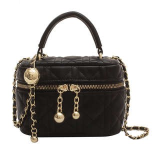 法式小众菱格链条包包2025新款手提小包女斜挎包迷你盒子包小方包