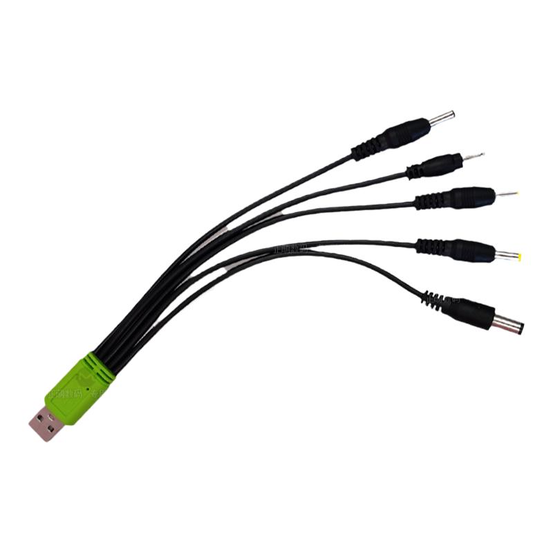 DC5V通用圆形口充电器线圆头2.0台灯牙刷3.5圆孔5.5万能数据线USB