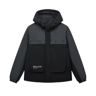 特步未来构想连帽羽绒服男士秋冬季新款运动夹克外套976429190259