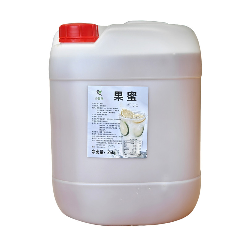 小甜鸟果蜜柠檬味冲饮果汁25kg大桶装果蜜饮料