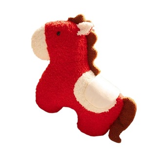 马年吉祥物玩偶毛绒玩具抱枕异形沙发客厅装饰摆件小宝马靠枕礼物