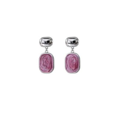 白岚厝色珐琅耳钉（烟霞）耳环耳饰女高级感轻奢耳坠饰品ED4638