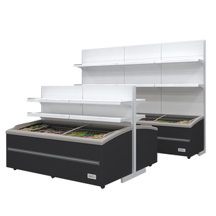 超市商用冰柜冰箱上方货架展示架雪糕冷柜中间的置物架中岛的架子