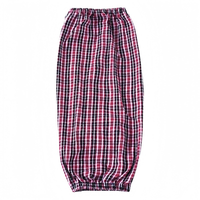 加长加大纯棉格子长款防晒袖套