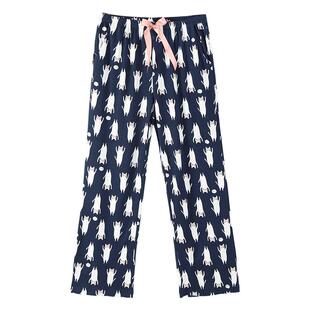 芬腾春秋季睡裤女纯棉宽松大码单裤长裤休闲全棉女士可外穿家居裤