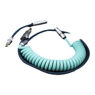 现货GeekCable客制化机械键盘数据线MelGeek系列合作键帽线怪兽