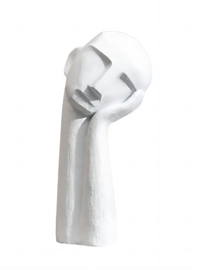 工厂直销树脂白色人物雕塑摆件