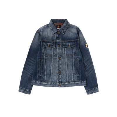 MR.BATHINGAPE刺绣牛仔外套夹克