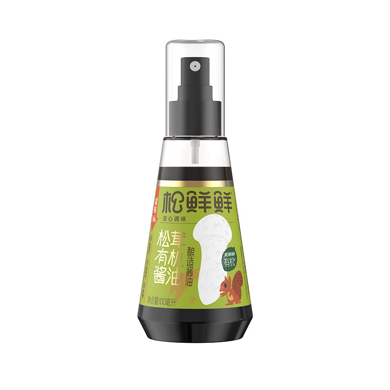 松鲜鲜有机酿造酱油100ml儿童辅食调味料减钠控钠凉拌含量标准