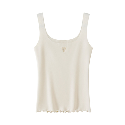 TeenieWeenie小熊女士保暖背心U领内胆发热秋冬打底内衣加厚内搭