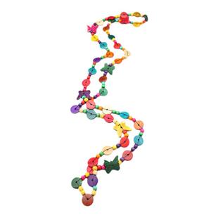 异族少女装扮发型点缀发带波西米亚彩色串珠发绳民族风藏族头饰女