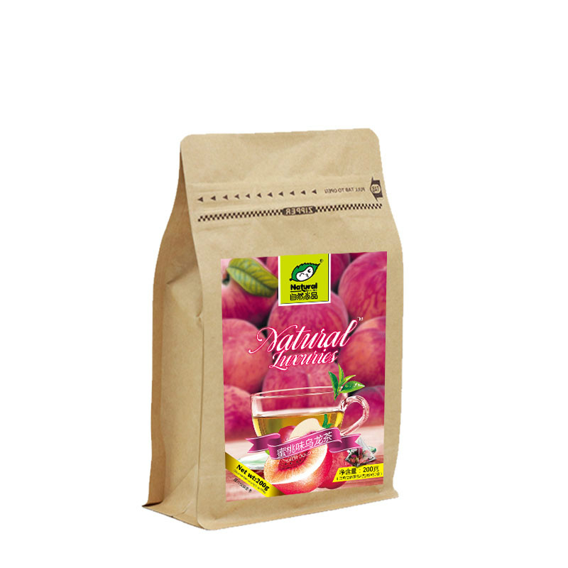 自然尚品蜜桃味乌龙茶 餐饮装50小包 三角袋泡茶包 冷泡茶