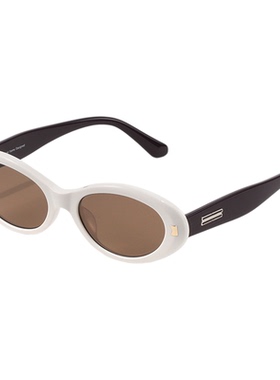 椰椰镜 2025新款墨镜女款高级感复古猫眼白色太阳镜UV400防紫外线