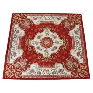 英伦乡村田园风格正方形大地毯客厅垫子地垫书房电脑椅垫玄关脚垫