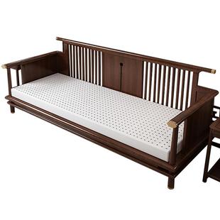 定做乳胶红木沙发垫子新中式实木防滑坐垫椰棕垫加硬订制海绵座垫