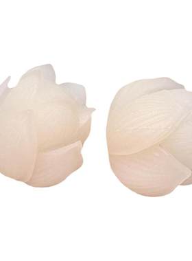 白玉菩提根精雕莲花配饰吊坠