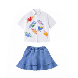 六一小学生运动会开幕式班服儿童啦啦队演出服学院风合唱表演服夏