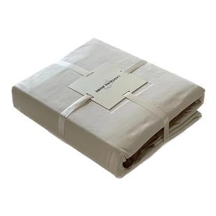 奶白太妃糖秋冬100s双股长绒棉磨毛AB双面撞色纯棉奶咖床单四件套