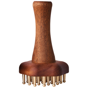 黄铜经络刷揉腹神器按摩肚子疏通经络肝胆全身通用养生精油带脉刷