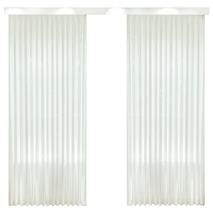 思达蓓丽原木风白色棉麻纱帘透光不透人阳台客厅卧室飘窗窗帘窗纱