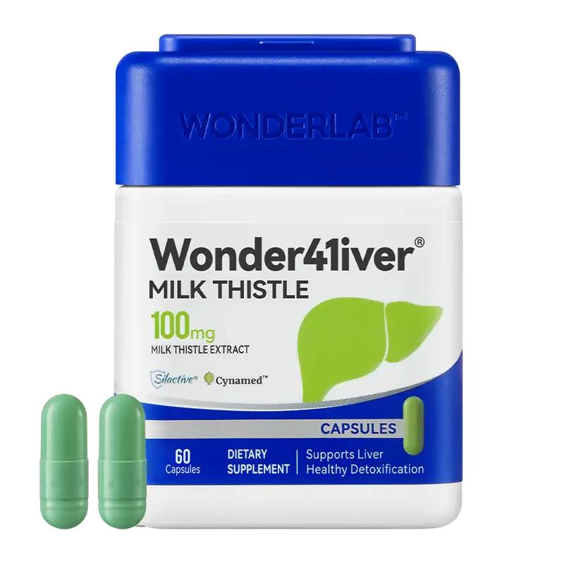 【澳洲自营】wonderlab净肝胶囊熬夜奶蓟草水飞蓟加班养护肝成人