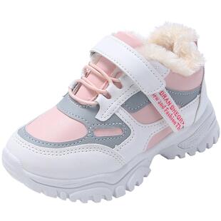 女童棉鞋冬季2025新款儿童老爹鞋保暖东北大棉运动鞋加绒加厚女孩