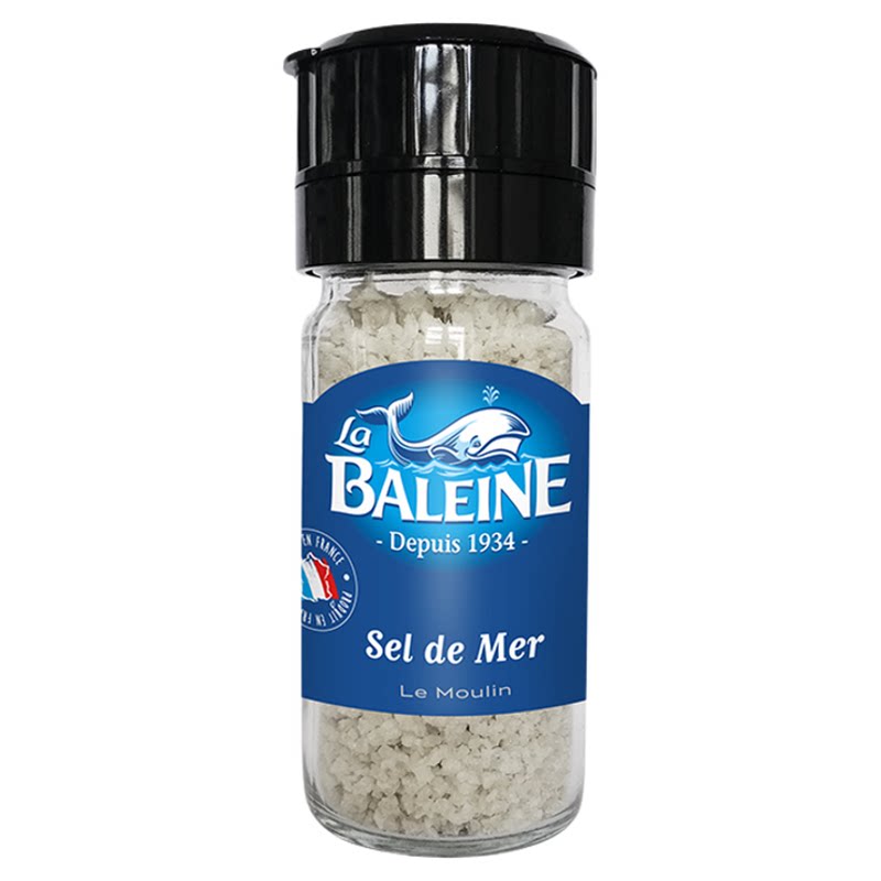 labaleine法国进口无碘海盐研磨器瓶食用烘焙牛排盐粗盐烧烤专用