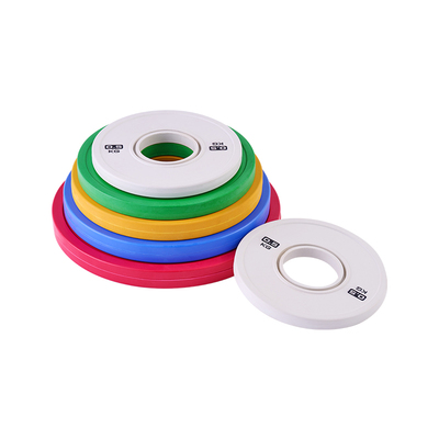 小杠铃片重量1kg哑铃片大孔包胶