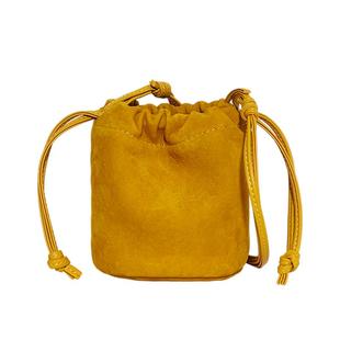 jpjclassic新品麂皮小福袋口红包挂件包单肩斜挎软包小水桶包