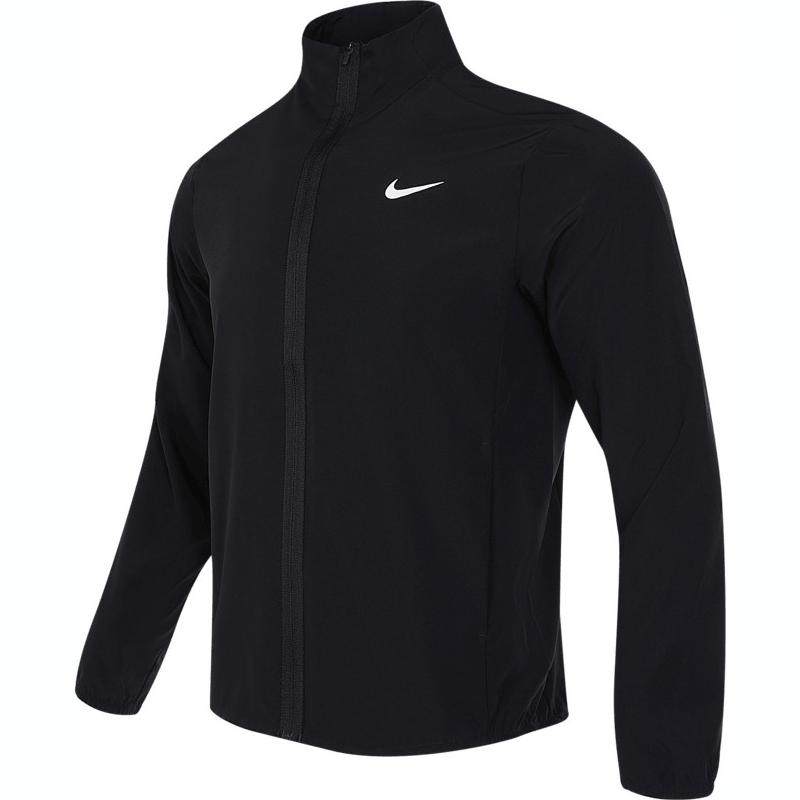 Nike耐克男梭织夹克春季新款运动服黑色跑步立领训练外套FB7500