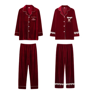 2026属马年本命年红色睡衣女士男士珊瑚绒家居服围巾新年礼物礼盒